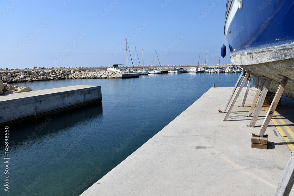 Fototapeta premium Zygi Harbor, Cyprus 