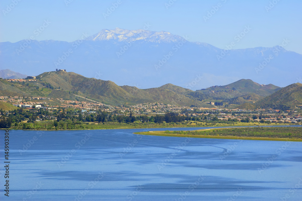 Naklejka premium Elsinore Lake View (Southern California, USA)