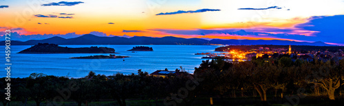 Pakostane and Pasman islands evening view