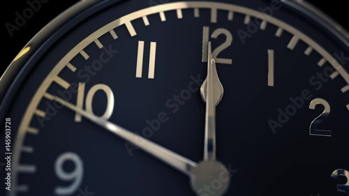 Animated clock counting down 12 hours. Seamlessly loops. Time lapse. Graphics projects.
4K.

