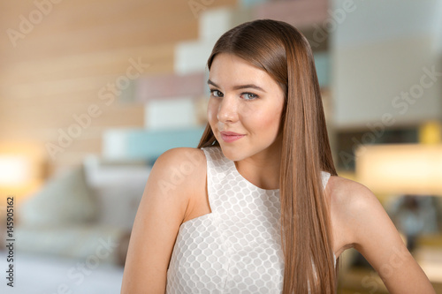 Free Download Portrait of beautiful young woman - GFXLoad