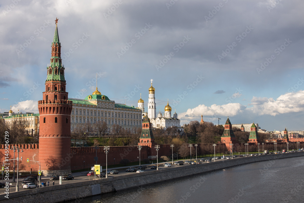 View to Moscow Kremlin in good weather