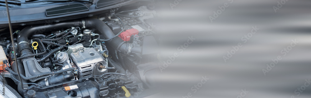 View of engine compartment