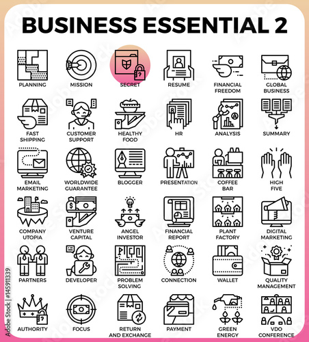 Business Essential icons