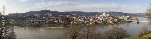 Panoramic views of the city of Linz in Osterreich. © Sergio