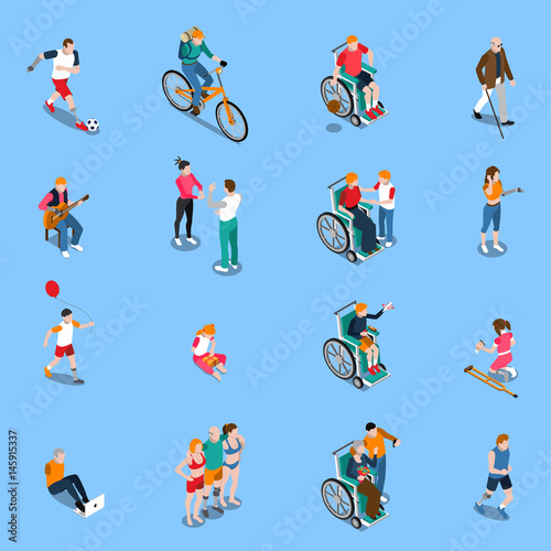 Disabled Persons Isometric Set