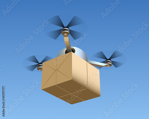 Drone with package