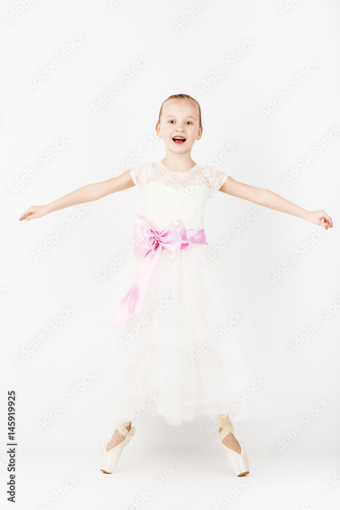 Beautiful ballet dancer isolated on white background. Beautiful ballet dancer isolated on white background.