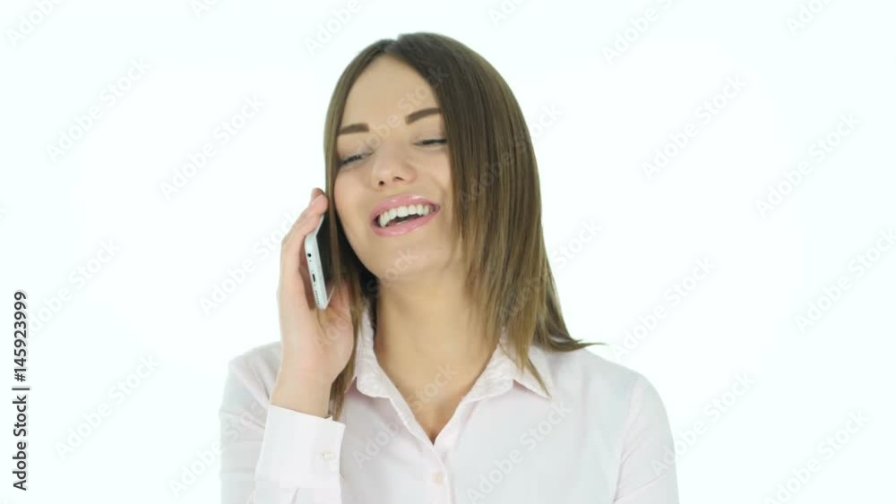 Beautiful Woman Talking on Phone Beautiful Woman Talking on Phone