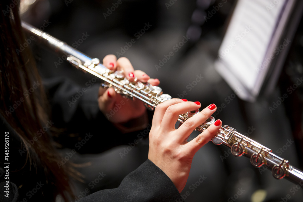 Fototapeta premium Details of a music orchestra