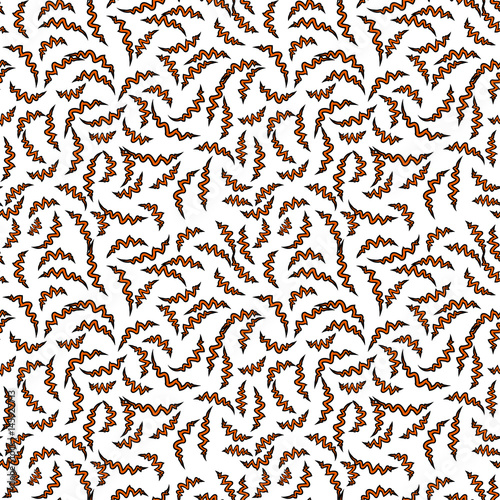 stress seamless pattern with red zig zag vector illustration.