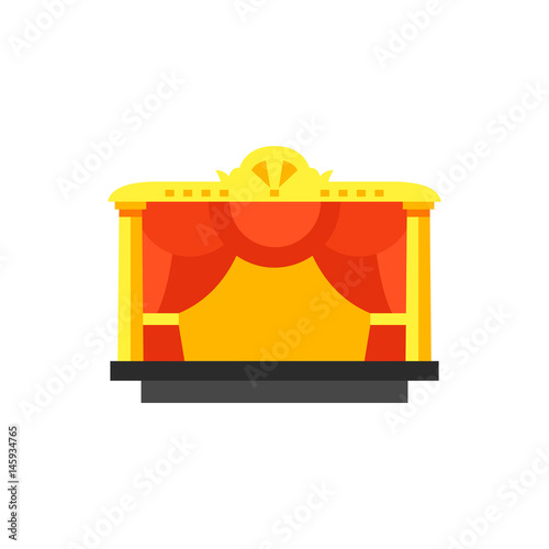 Theater stage icon photo