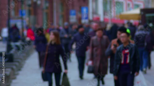 Wallpaper Mural Movement of a group of people Torontodigital.ca