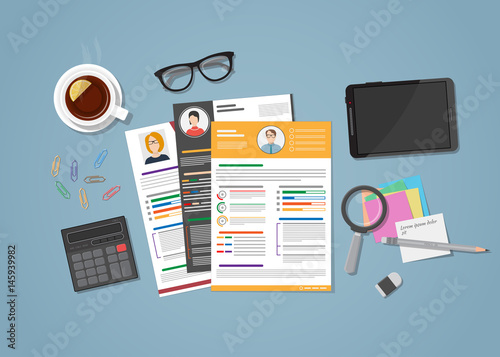 CV workspace with objects
