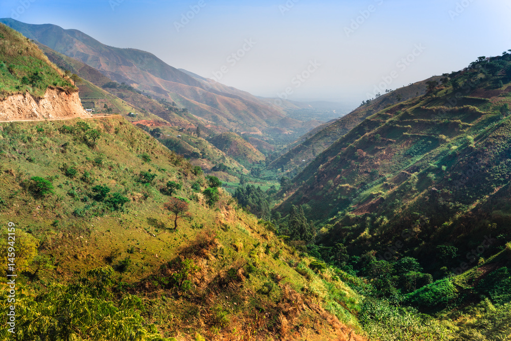 Naklejka premium Krajobraz w dolinie Semuliki - Uganda