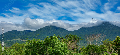 Rincon de la vieja vulcano and clouds