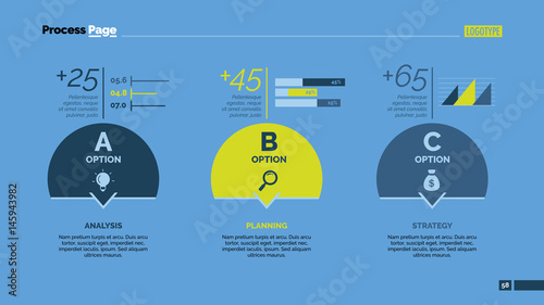 Three Options Comparison Slide Template