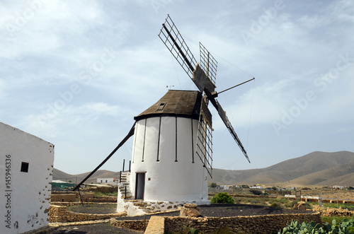 Spain, Canary Island, Fuerteventura, Windmill