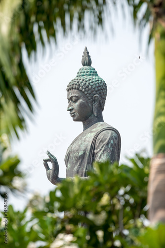 Big buddha statue at a temple in Nakhon Pathom province