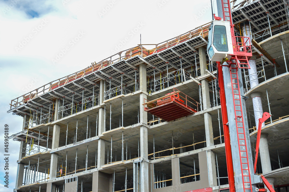 Φωτογραφία Construction site in Montreal, Canada