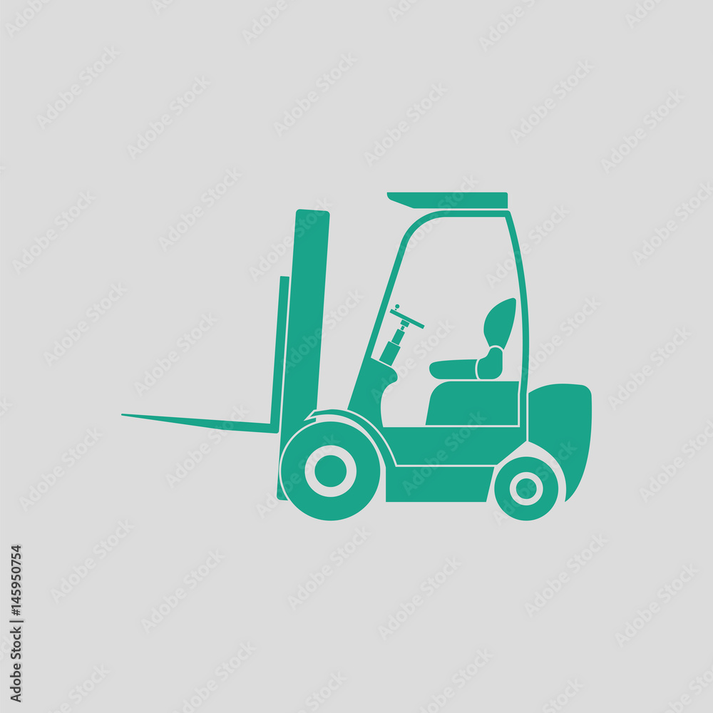 Warehouse forklift icon Warehouse forklift icon