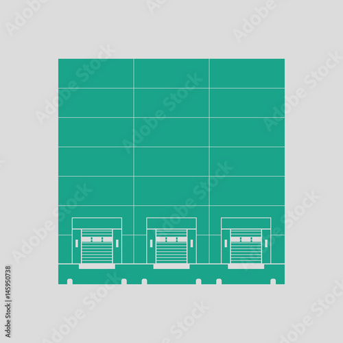 Warehouse logistic concept icon