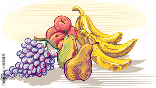 freshly picked ripe fruit.