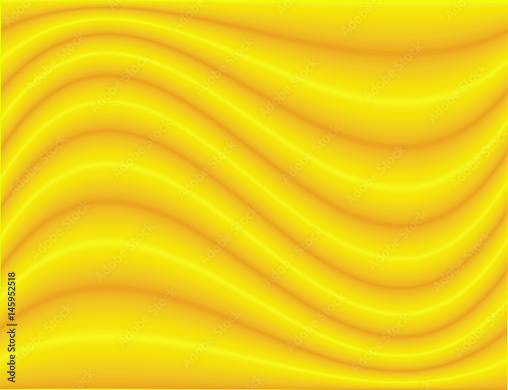 Abstract Yellow Waves Background for Your Design. Stock Vector | Adobe ...