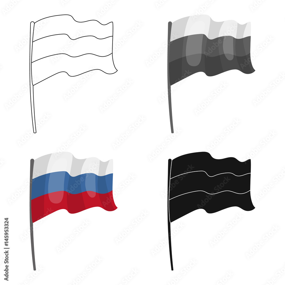 Premium Vector  Russia flag icon flat national sign country vector  illustration