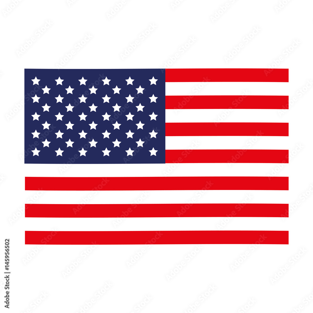 colorful silhouette of flag of the united states vector illustration colorful silhouette of flag of the united states vector illustration