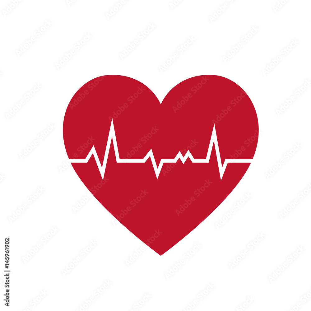 cardio heart icon over white background. vector illustration cardio heart icon over white background. vector illustration