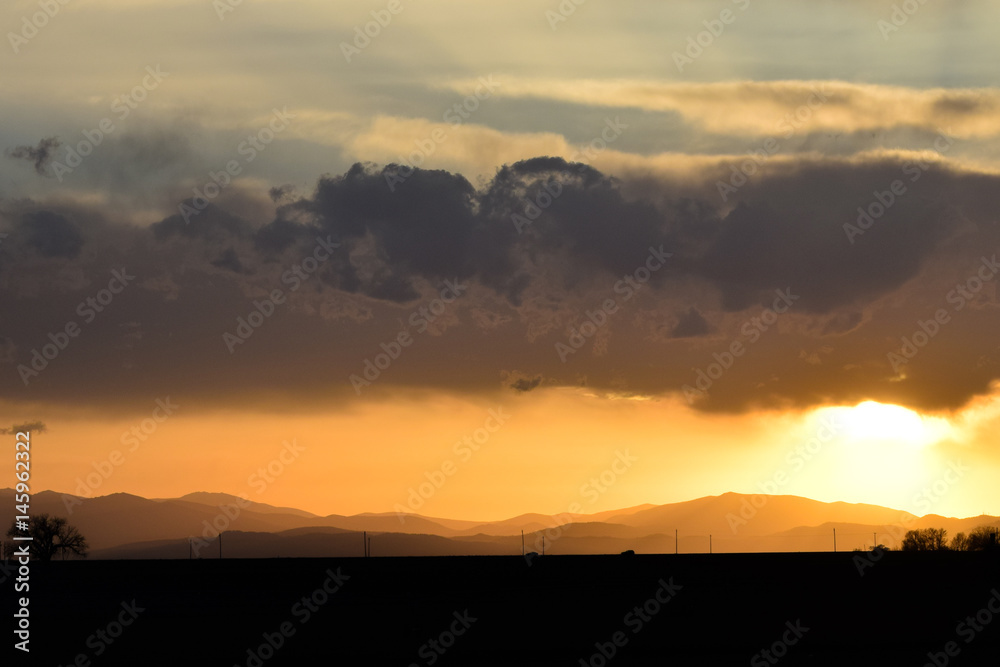 Stormy Sunset in Colorado