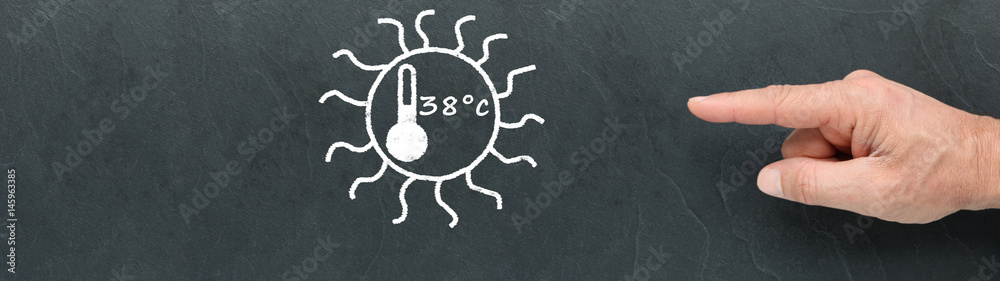 Température 38°c sur ardoise Température 38°c sur ardoise