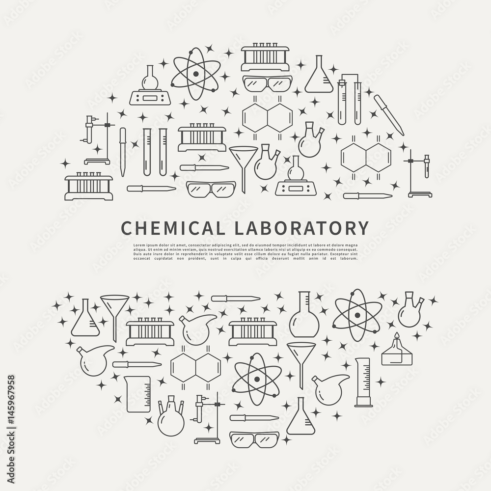 Circle poster chemical lab.