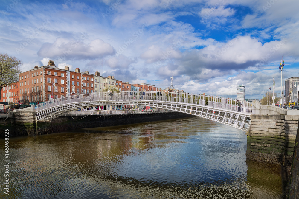 The Ha’penny Bridge in Dublin