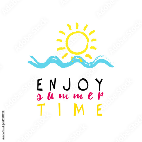 Greeting card - enjoy summer time