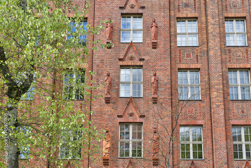 facade of an old industry building in Berlin Kreuzberg
