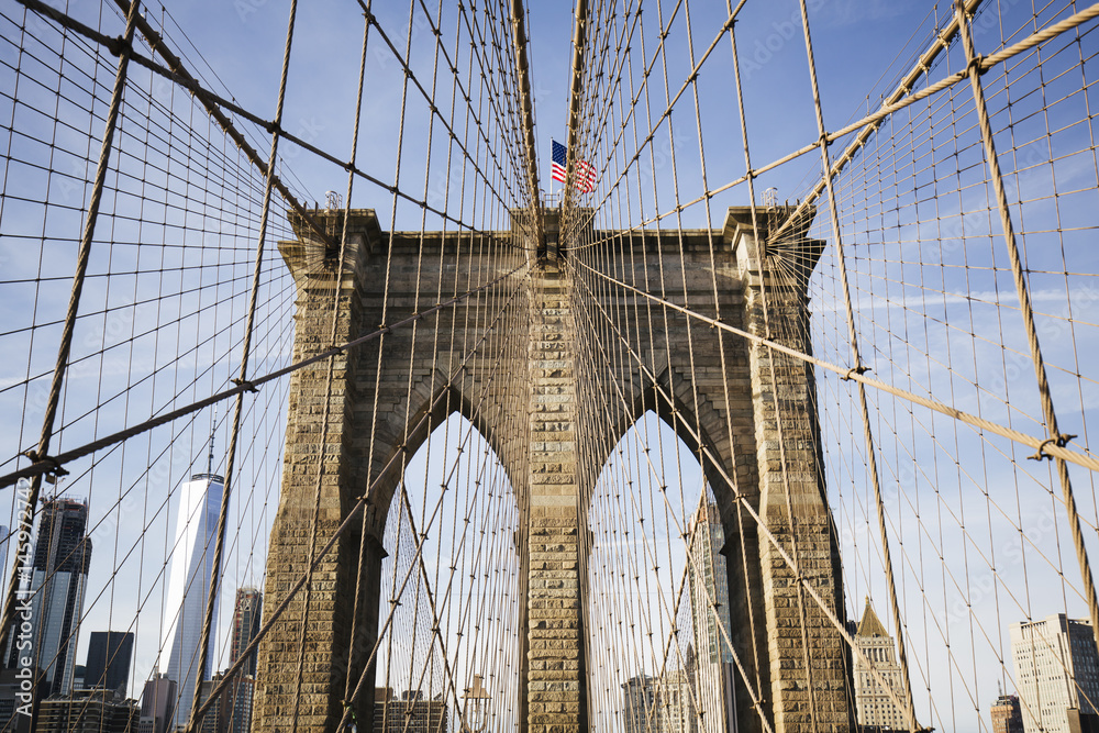 Fototapeta premium Brooklyn bridge, in New York.
