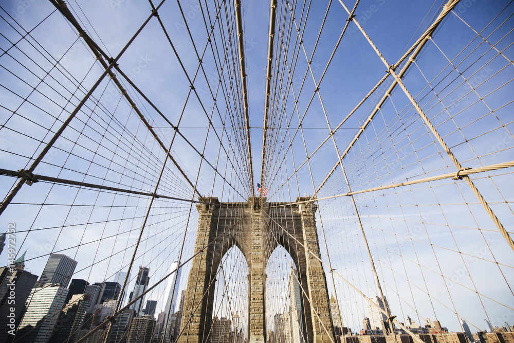 Fototapeta premium Brooklyn bridge, in New York.