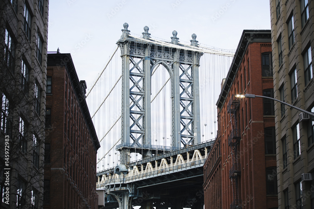 Fototapeta premium Most na Manhattanie.
