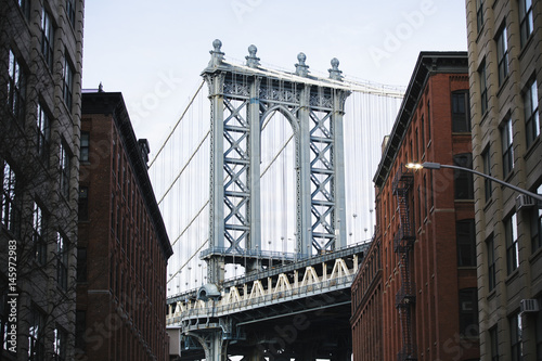 Fototapeta Naklejka Na Ścianę i Meble -  Manhattan bridge.
