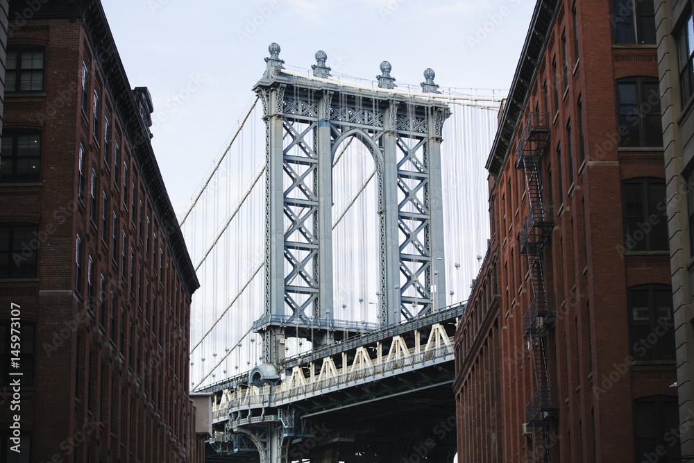 Fototapeta premium Most na Manhattanie.