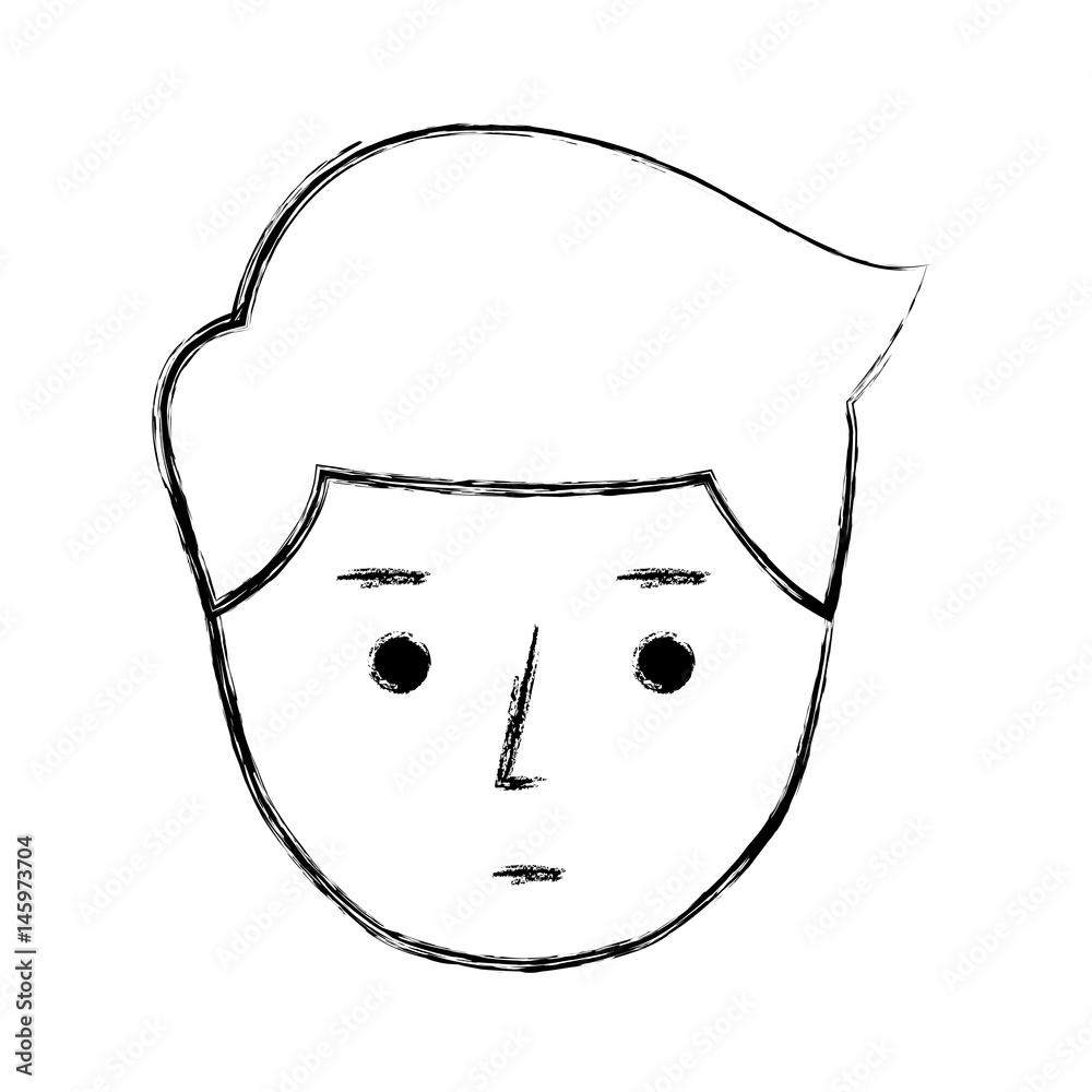 young man expression face avatar character vector illustration design young man expression face avatar character vector illustration design