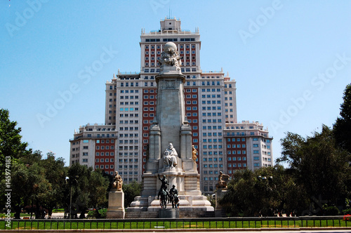 Monumento a Cervantes en Plaza de España