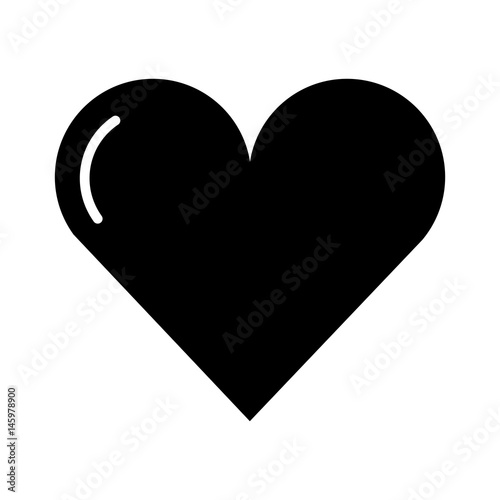 heart love isolated icon vector illustration design
