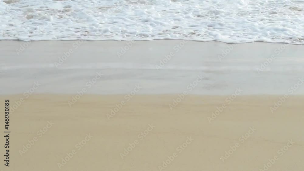 Soft wave of the sea on beach Soft wave of the sea on beach