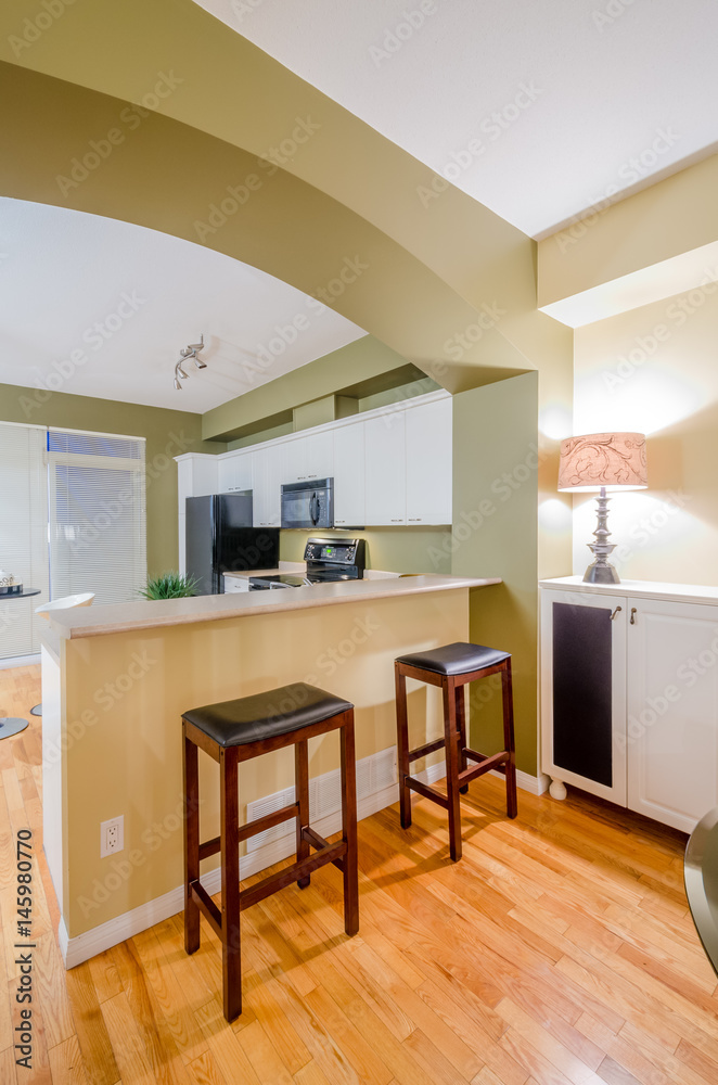 Modern kitchen in luxury house. Modern kitchen in luxury house.