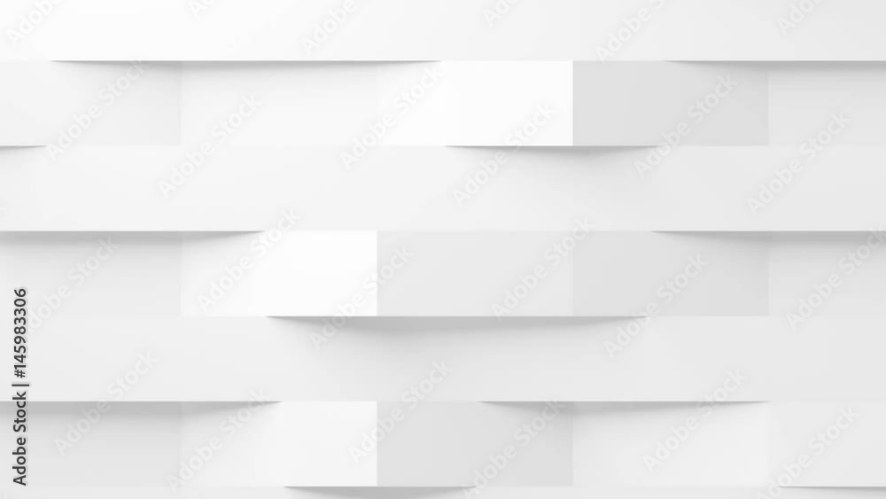 Bandeaux de papier se pliant et se dépliant. Rendu 3D
