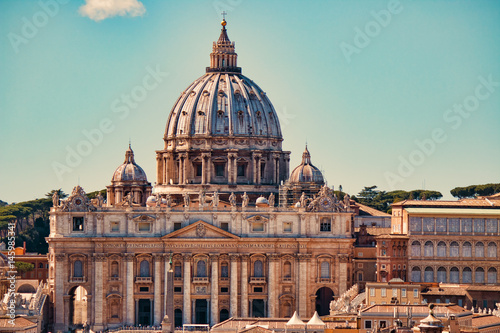 Fototapet Vatican city. St Peter's Basilica.
