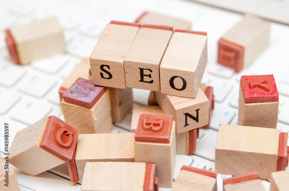 Fototapeta premium seo strategy and internet marketing background